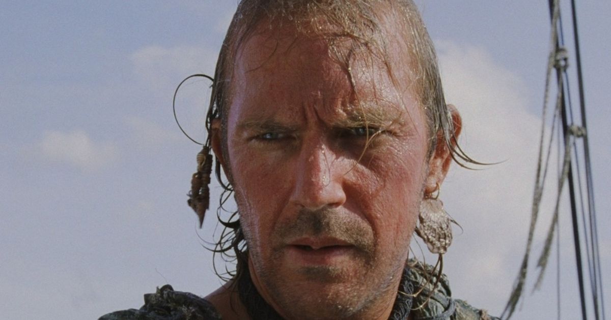 Kevin Costner in the movie flop Waterworld