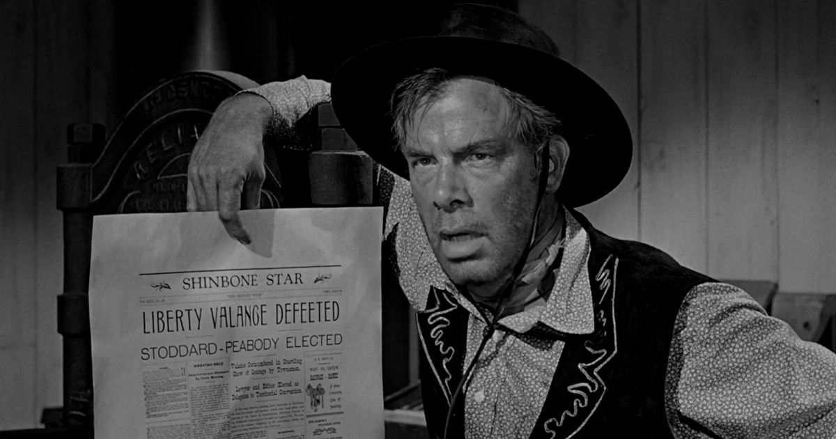 Lee Marvin in the movie The Man Who Shot Liberty Valance