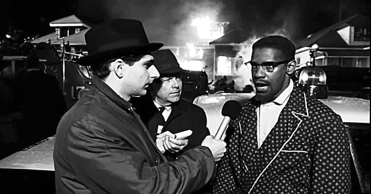 Denzel Washington and Michael Imperioli in Malcolm X