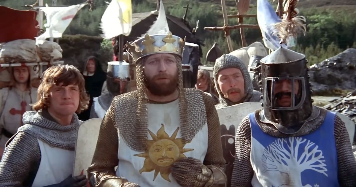 A scene from Monty Python and The Holy Grail (1975)