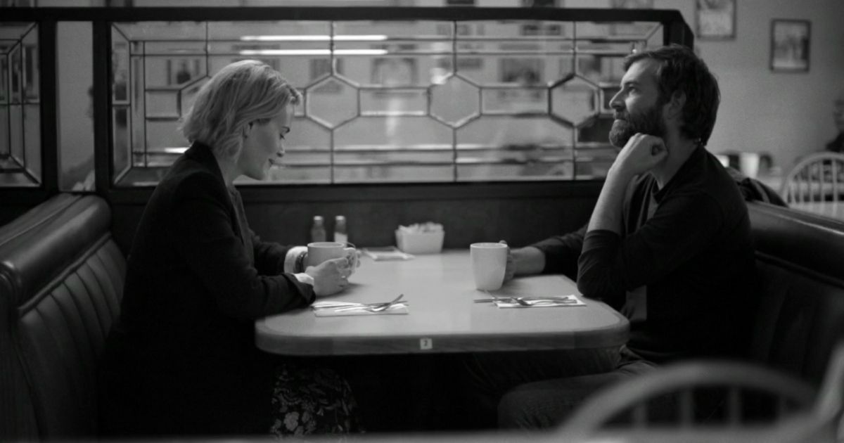 Sarah Paulson and Mark Duplass in Blue Jay