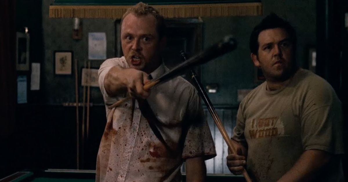 A scene from Shaun of the Dead