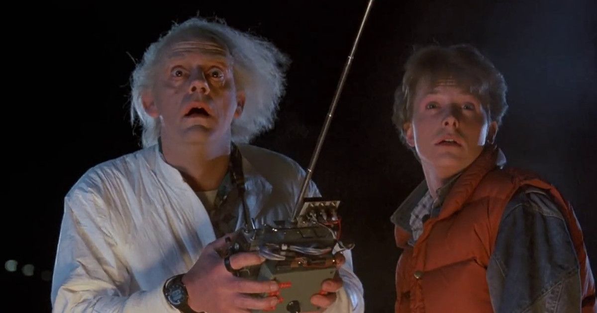Back to the Future movie with Christopher Lloyd and Michael Fox by Robert Zemeckis
