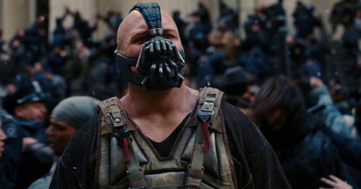 Hardy as Bane in The Dark Knight Rises