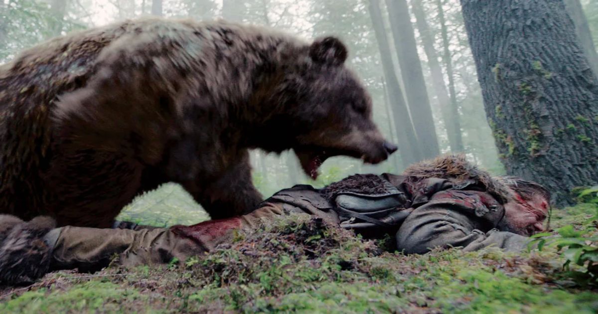 The Revenant bear mauling scene