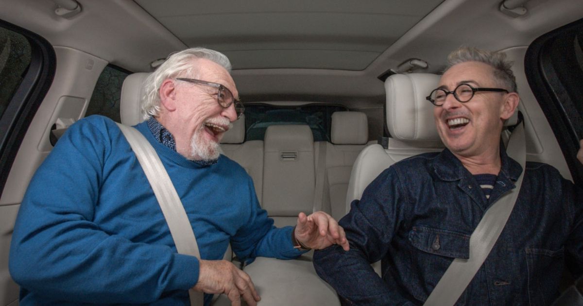 Alan Cumming and Brian Cox in Carpool Karaoke on Apple TV