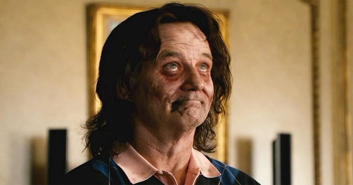 Bill Murray as a zombie in Zombieland