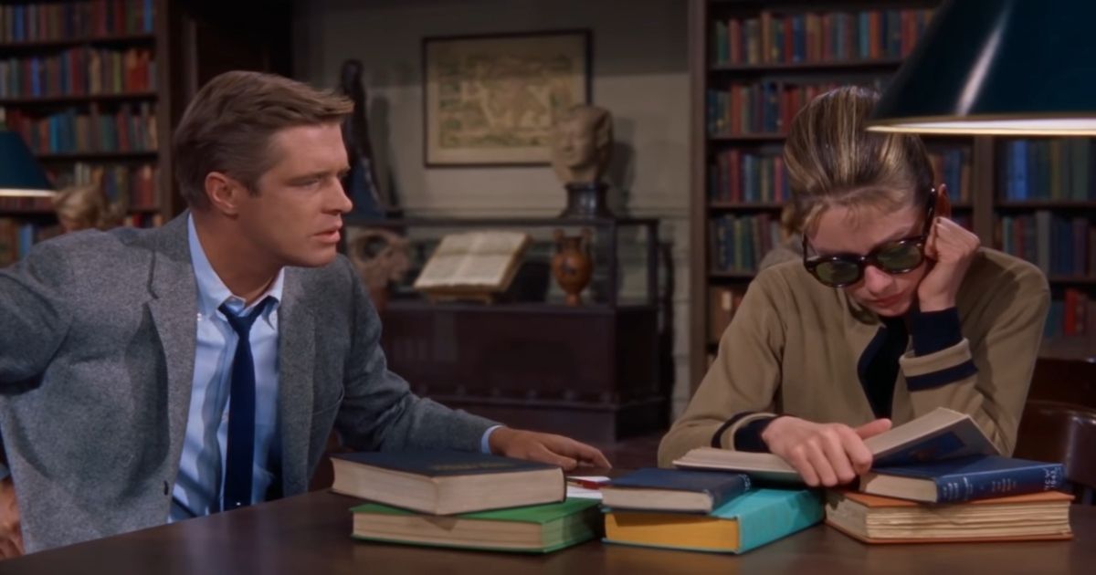 Breakfast at Tiffany's - Paul Tells Holly in the Library He Loves Her - Audrey Hepburn