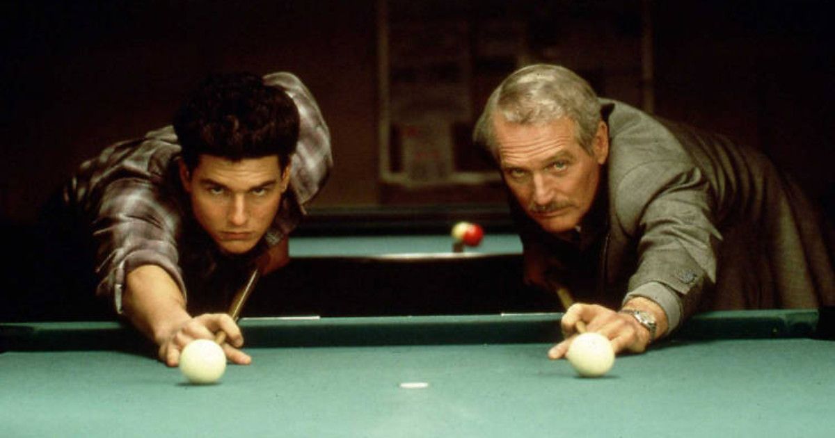 Tom Cruise e Paul Newman em A Cor do Dinheiro, de Martin Scorsese