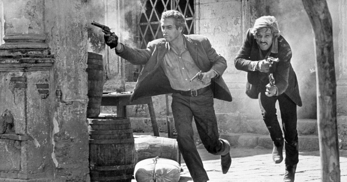 Butch and The Sundance Kid as seen in the final shootout in Butch Cassidy & The Sundance Kid