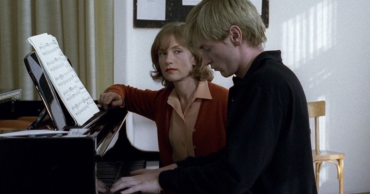 Isabelle Huppert and Benoit Magimel in The Piano Teacher