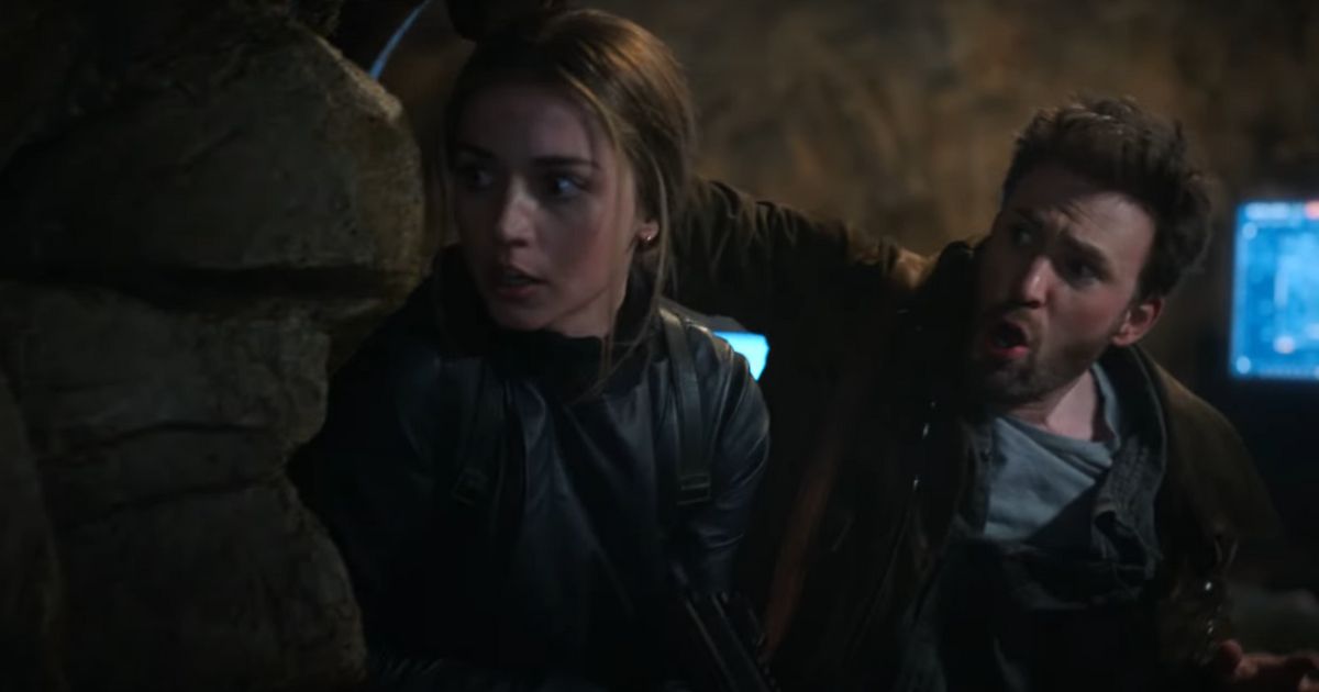 Chris Evans and Ana de Armas on the lookout for enemies in Ghosted trailer