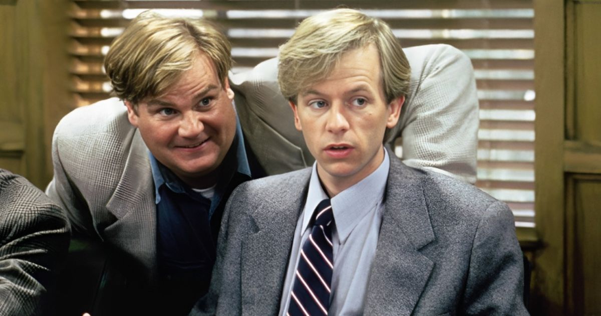 Chris Farley and David Spade in Tommy Boy