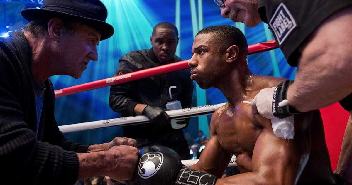 A Still of Creed and Rocky