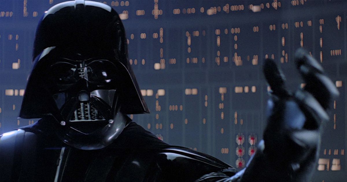 Darth Vader with his hand outstretched