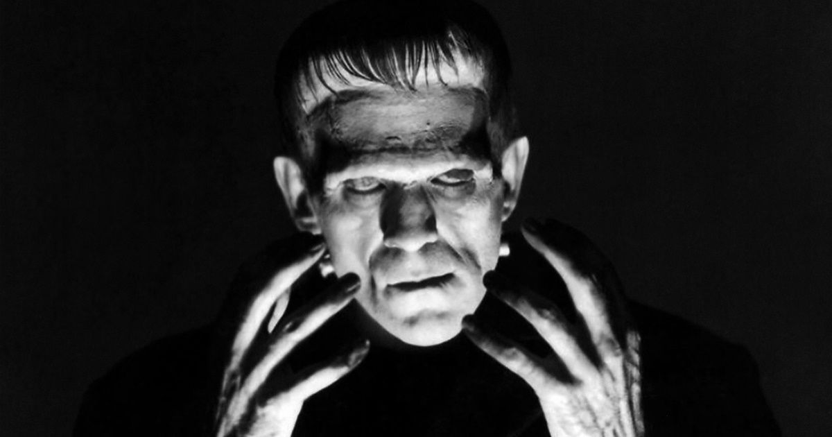 Boris Karloff como Frankenstein