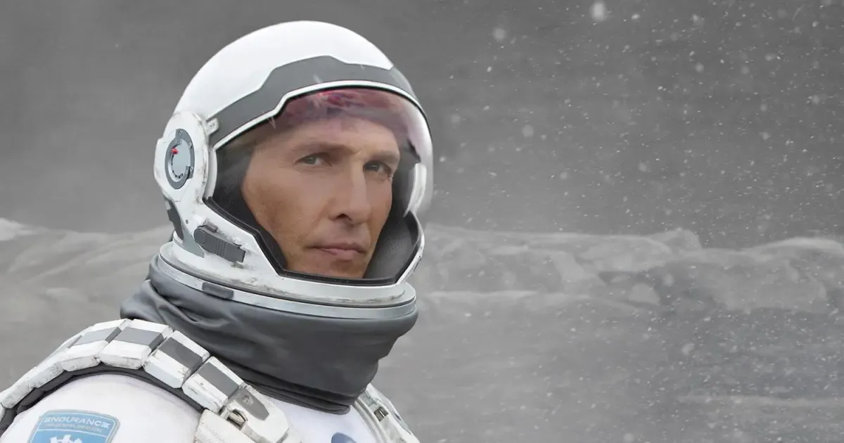 Matthew McConaughey wearing a spacesuit. 