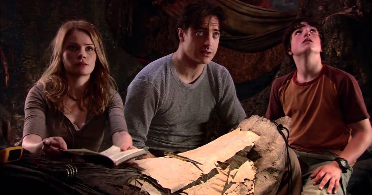     Anita Brimm, Brendan Fraser, and Josh Hutcherson on Journey to the Center of the Earth.