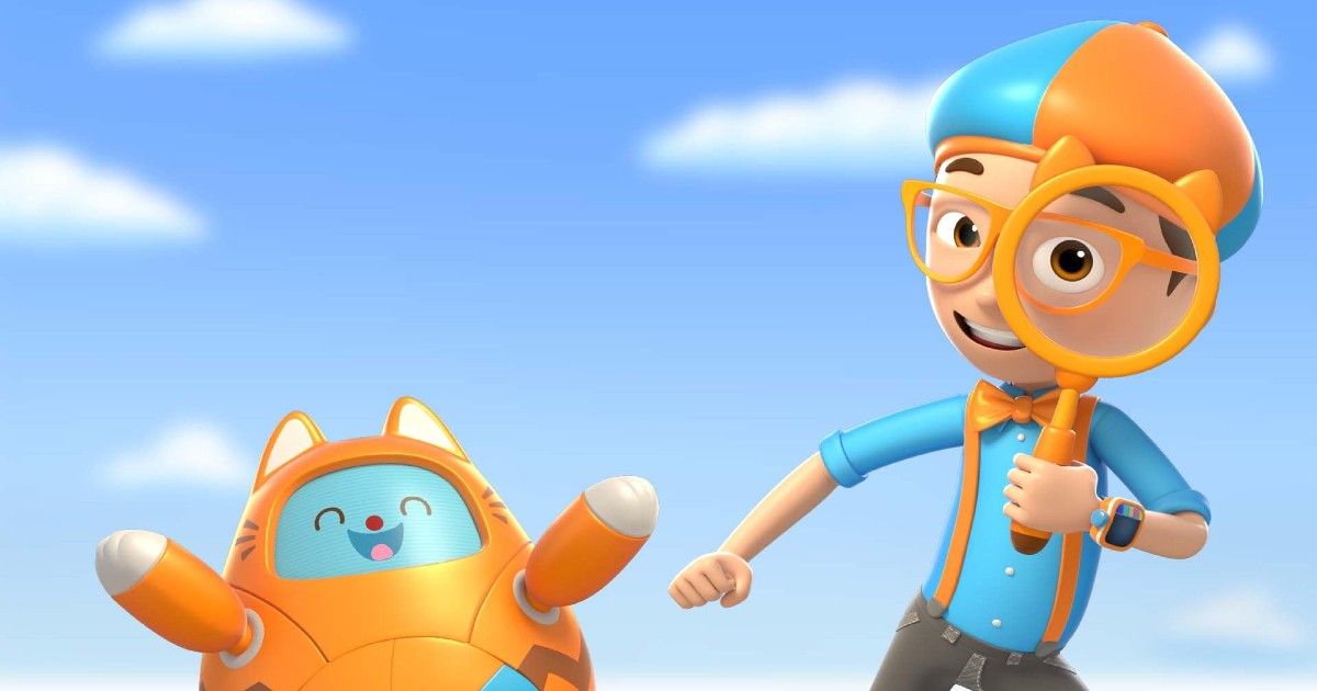Image from the animated series Blippi Wonders