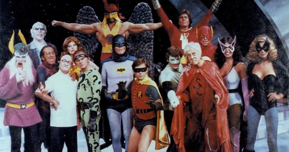 The cast of Legends of the Superheroes