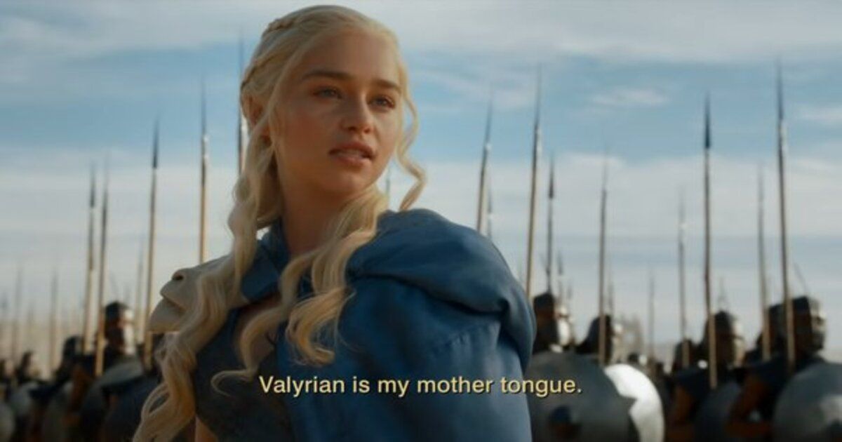 Daenerys Targarian speaking High Valarian. 