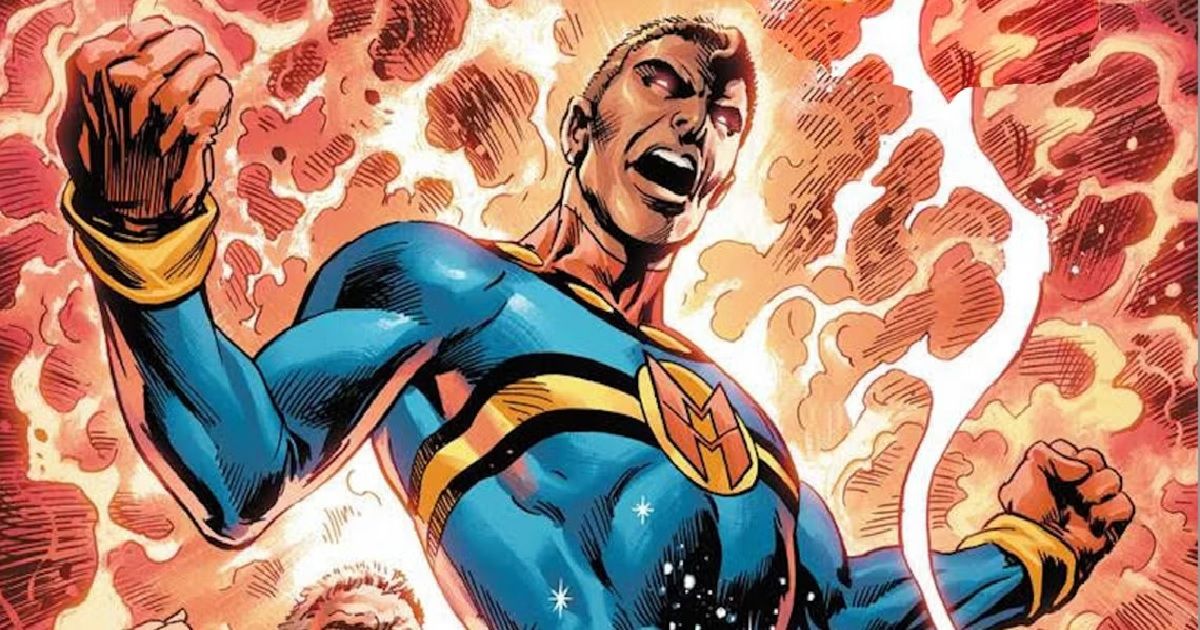 Miracleman using his powers from Marvel Comics