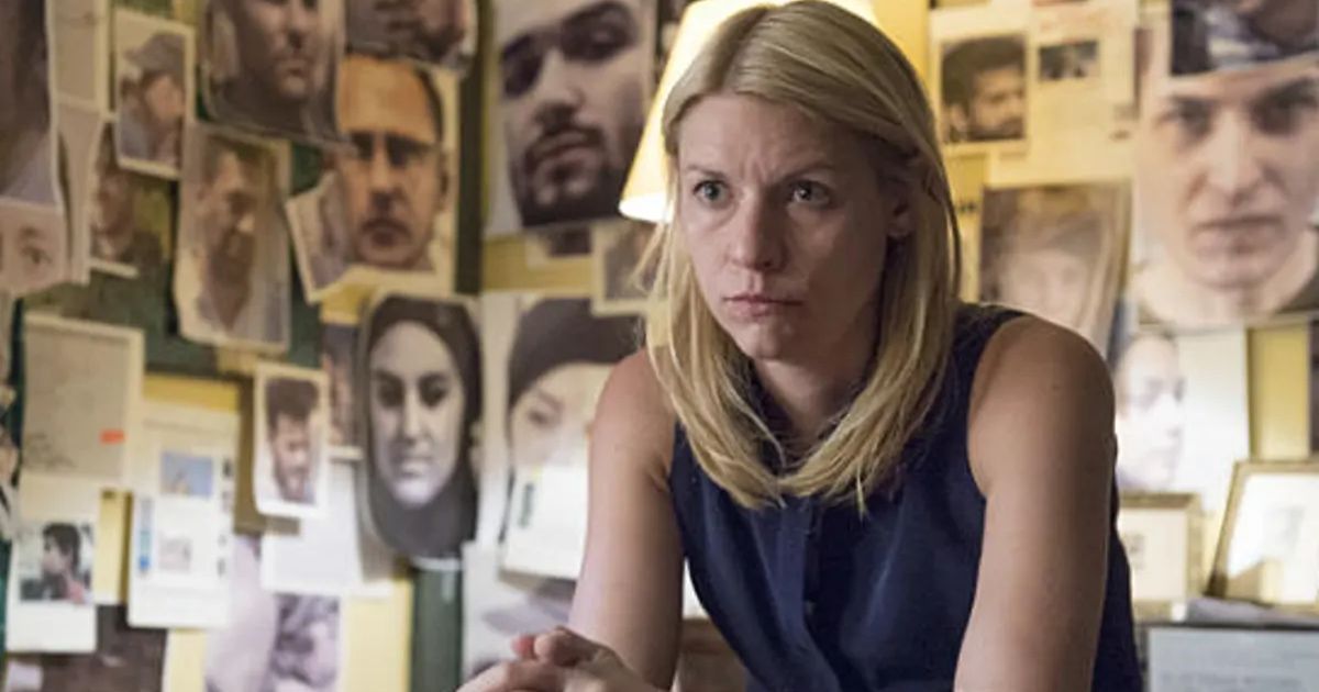 Claire Danes as carrie mathison in Homeland Season 1