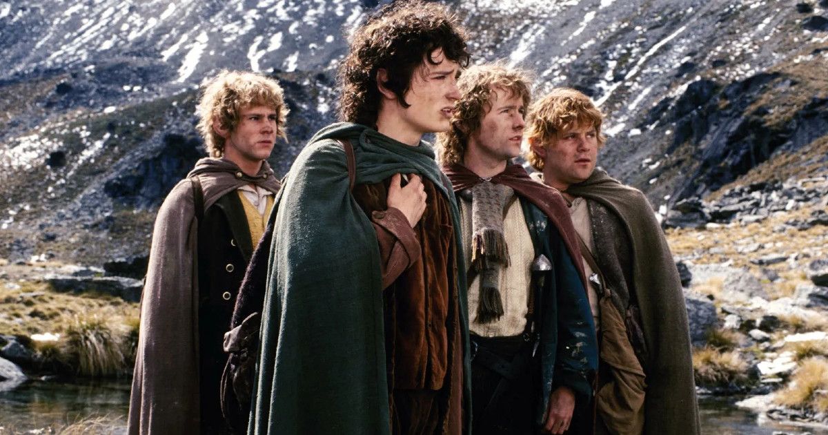 The four hobbits; Frodo, Pippin, Samwise and Merry