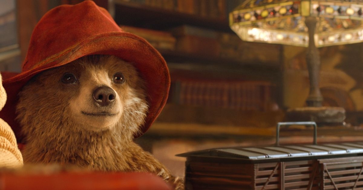 Paddington with his infamous red hat.