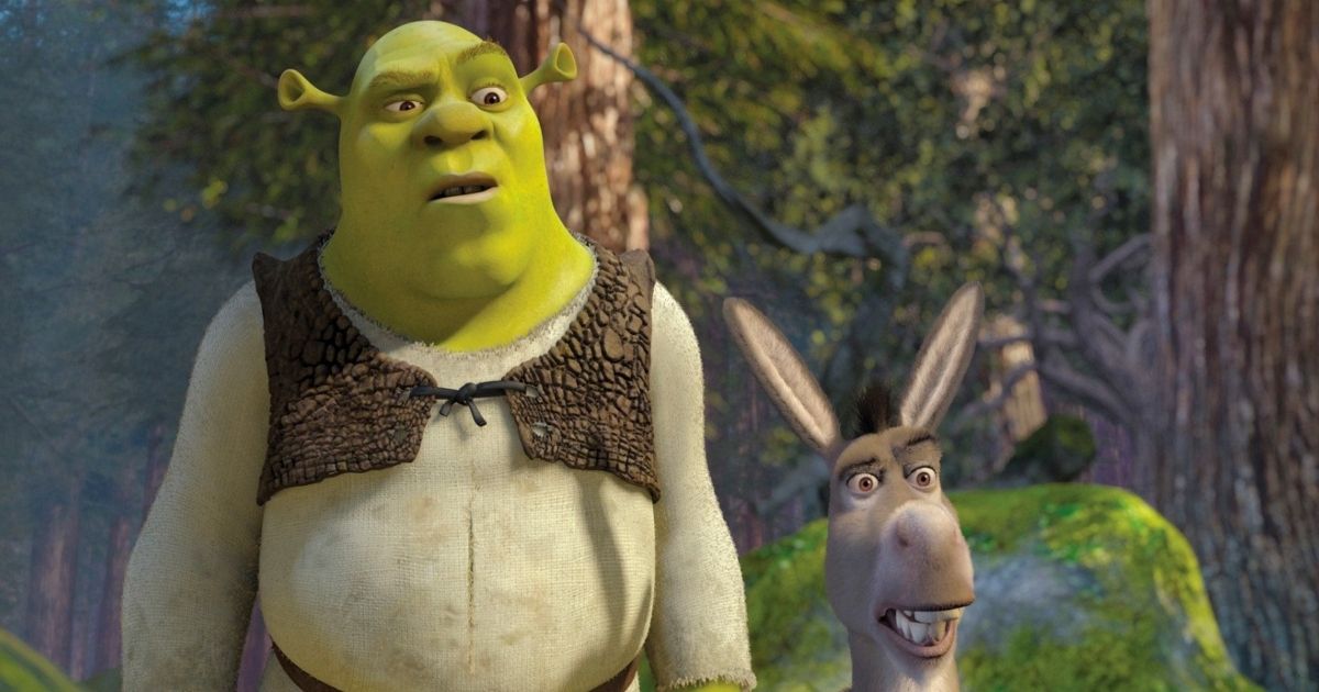 Shrek y el burro en Shrek (2001)