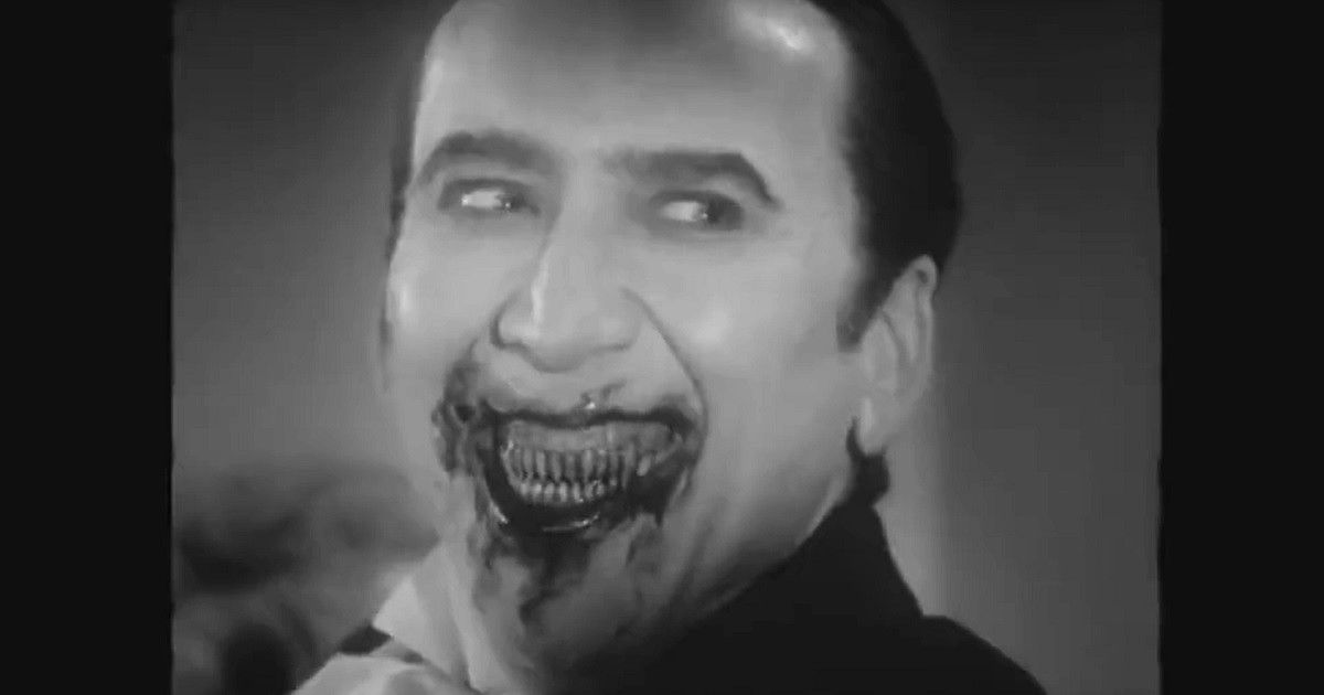 Renfield with Nicolas Cage as Dracula