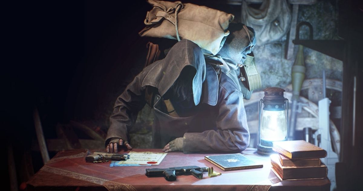 resident evil 4 remake merchant store blue lamp