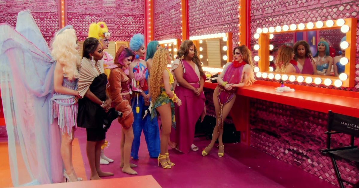 A scene from RuPaul's Drag Race.