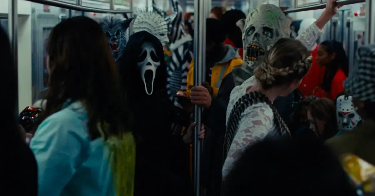 Subway scene in Scream VI (2023)
