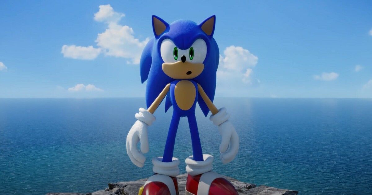 Sonic the Hedgehog in the Sonic Frontier video game.