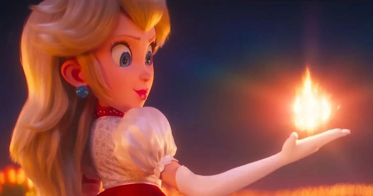 Super Mario Bros Movie Princess Peach Fire Power Up