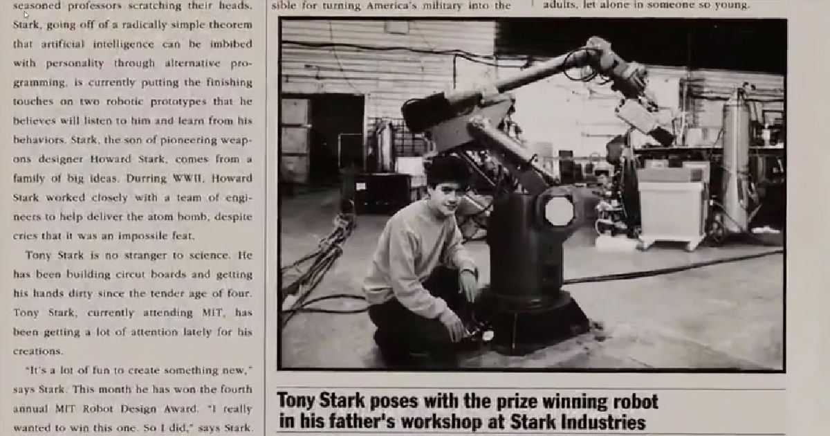 Technology Review magazine on Tony Stark (Iron Man 2008)