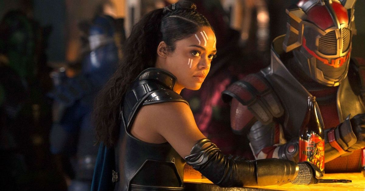 Tessa Thompson como Valquíria em Thor: Ragnarok