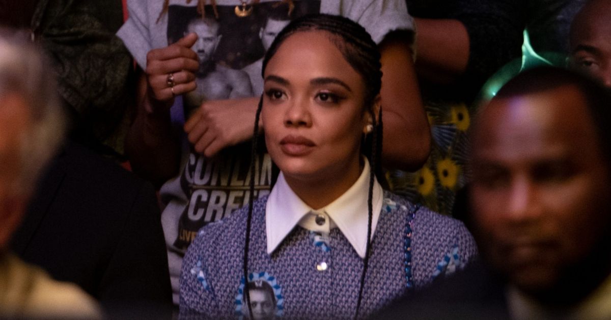 Tessa Thompson Says She’s Been A Fan of Jonathan Majors Since 2019