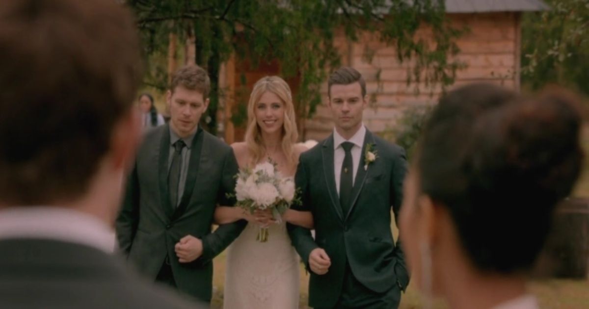 The Originals Klaus and Elijah Freya's wedding