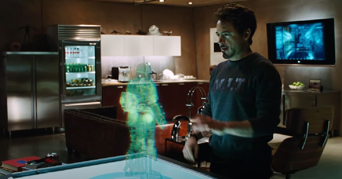 Tony Stark Building Iron Man Mark II (2008)