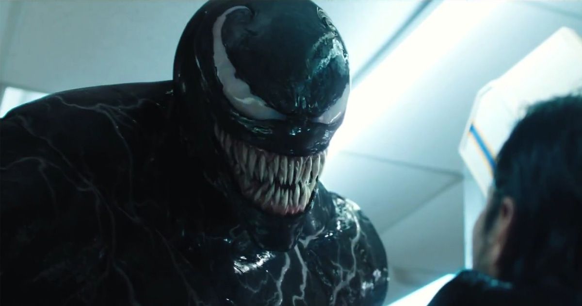 Venom smiling menacingly 