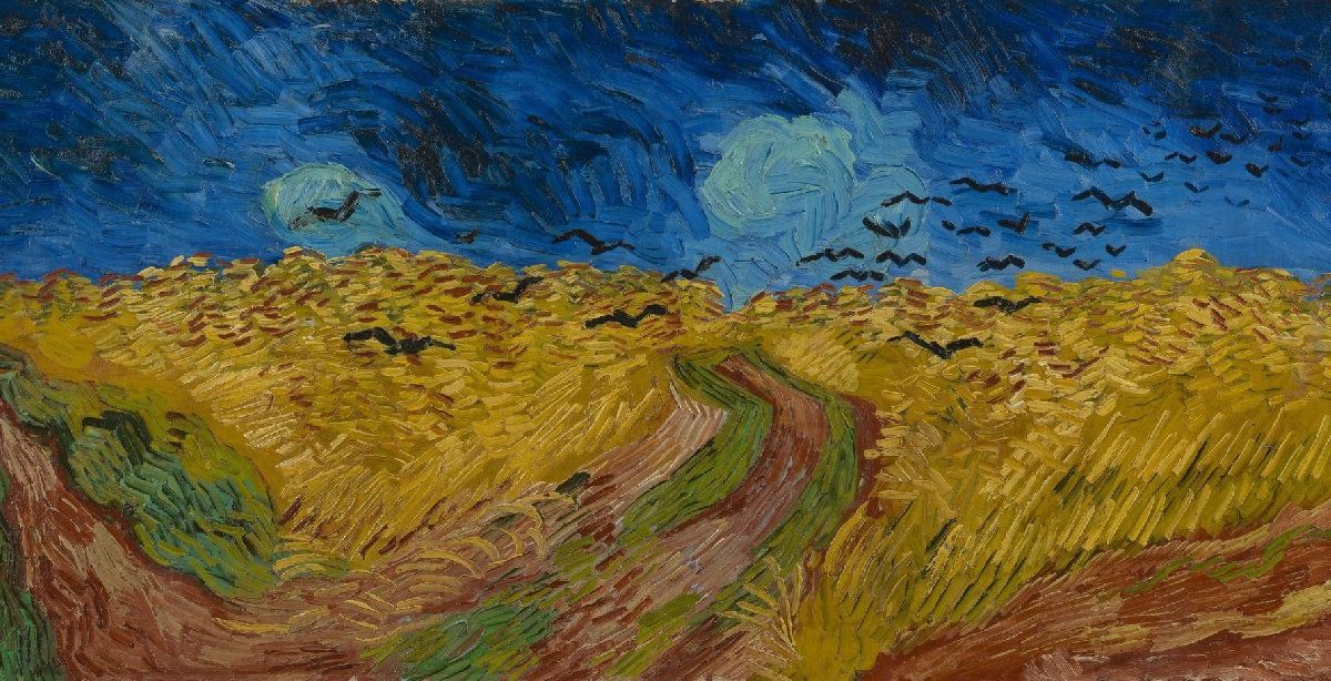 Wheatfield with Crows Van Gough