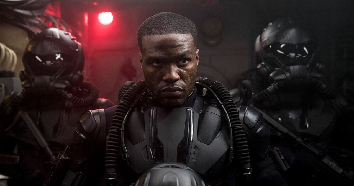 Yahya Abdul-Mateen II as Black Manta in Aquaman 2018