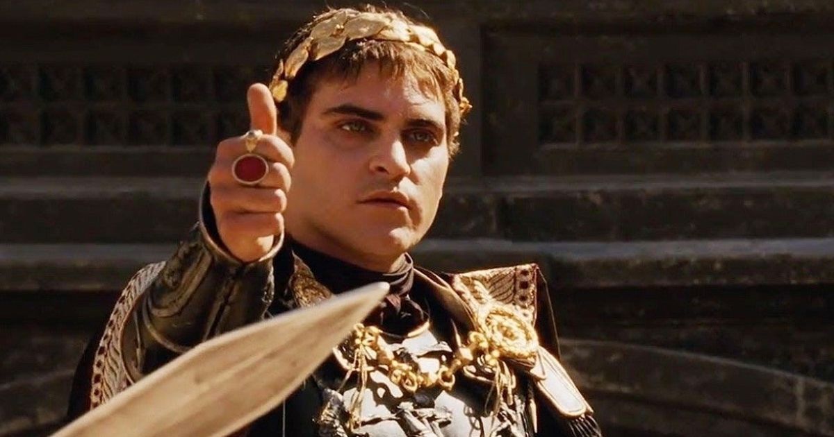 Joaquin Phoenix in Gladiator 