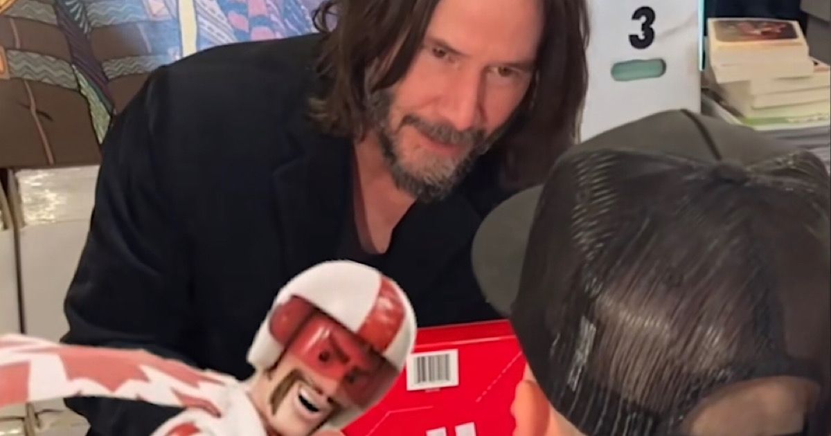 Keanu Reeves at a signing event