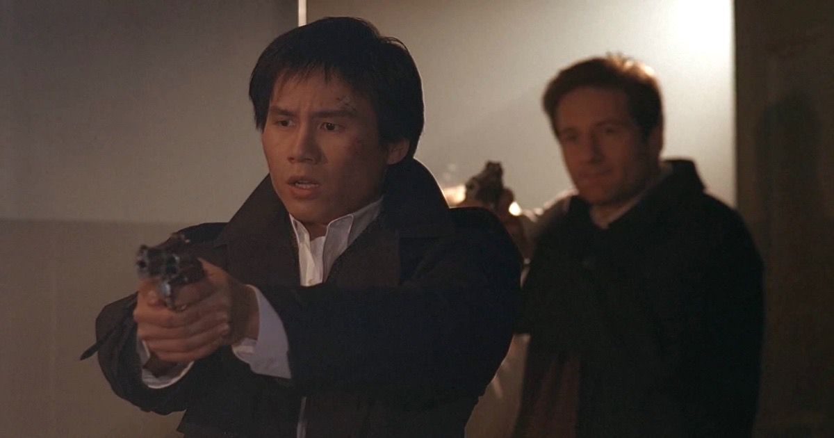 B.D. Wong and David Duchovny in The X-Files