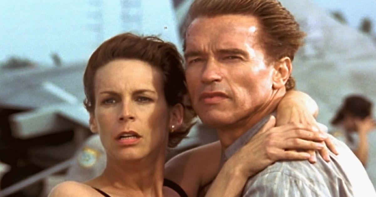 Curtis et Schwarzenegger dans True Lies