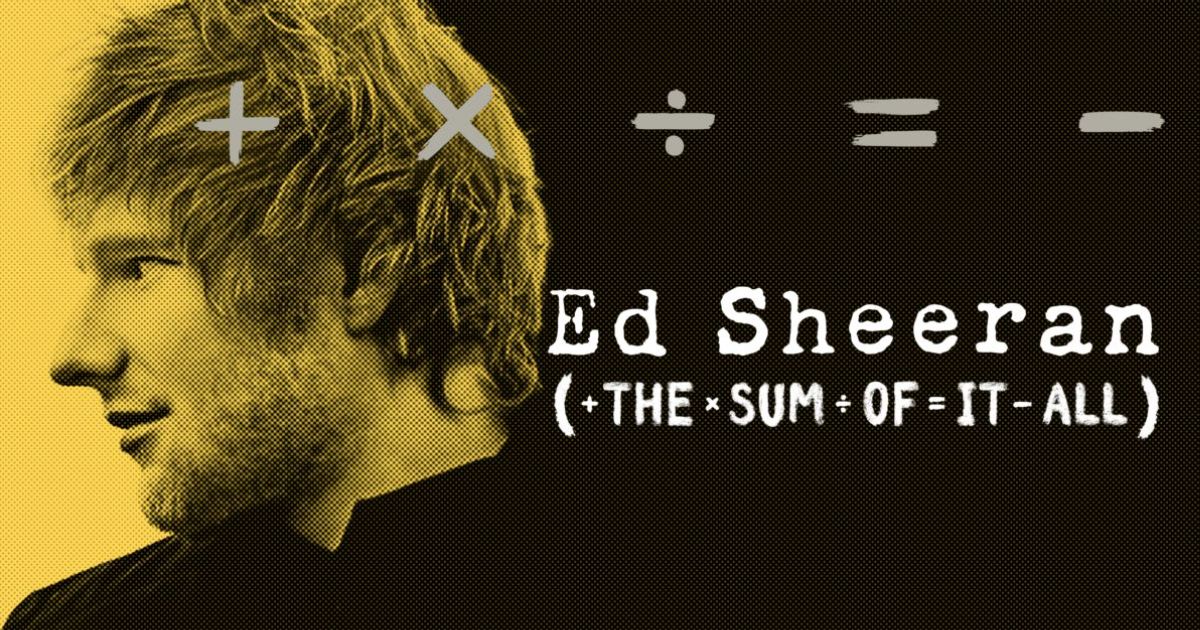 Ed Sheeran: The Sum of It All Disney+ docuseries poster