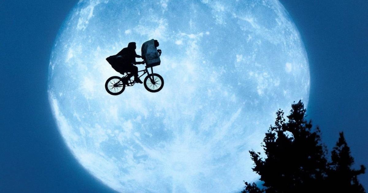 A scene from E.T. the Extra-Terrestrial.